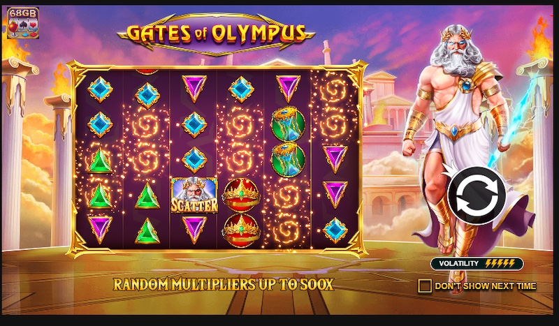 Gates of Olympus là game nổ hũ 68gb có tỷ lệ thắng cược đến x5000