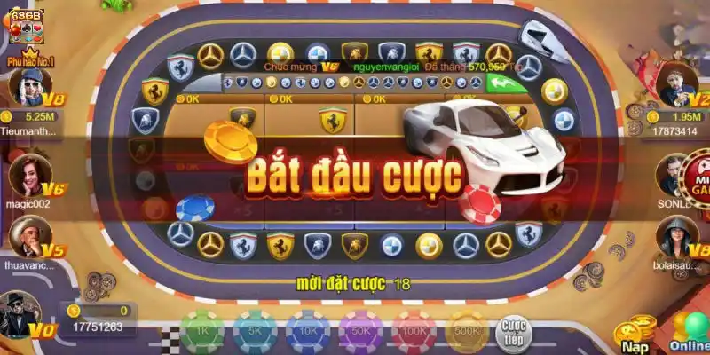 Siêu xe đổi thưởng 68gb là tựa game mới lạ